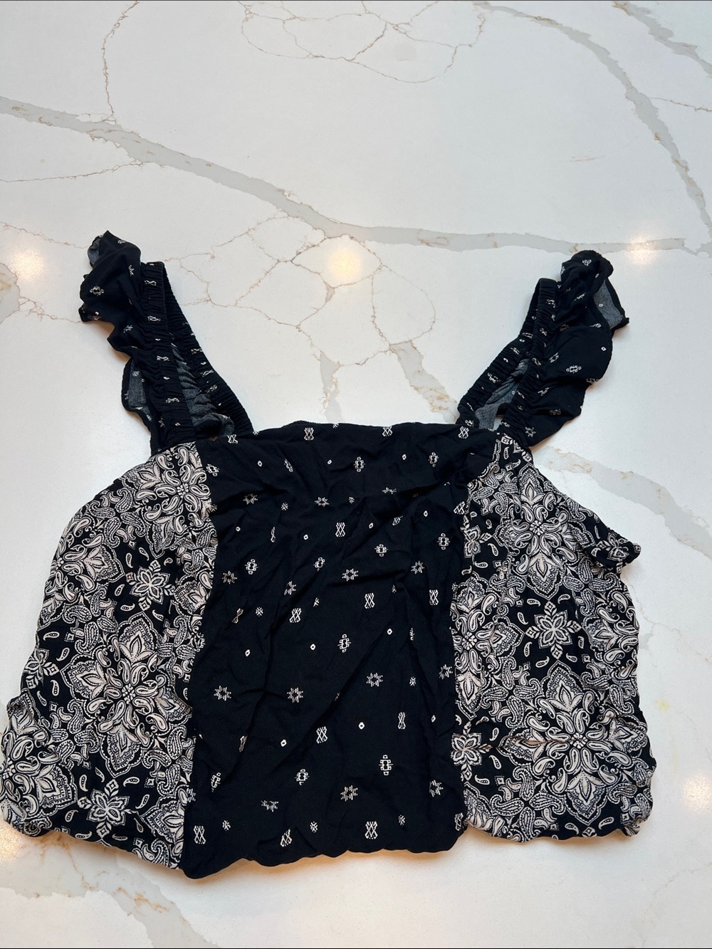 Torrid crop ruffle top